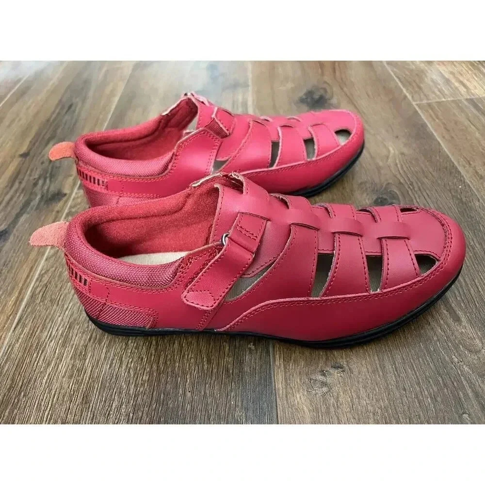 Women's Size 8.5 Red‎ Dr. Max Sandals/Shoes